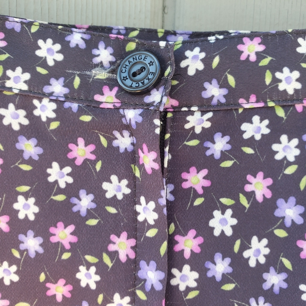 HP!🎉 🔵 Vintage | Floral A-Line Skirt! Size 5 EUC - Picture 3 of 8